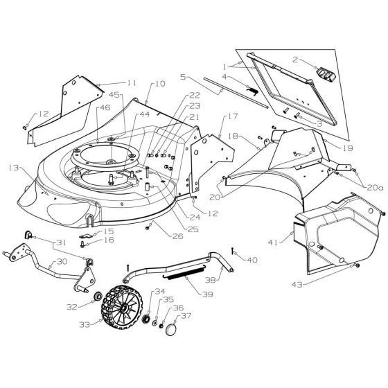 Deck Assembly for Morrison Oxford 48RS (2015 Dec 457952) Power Drive Mower