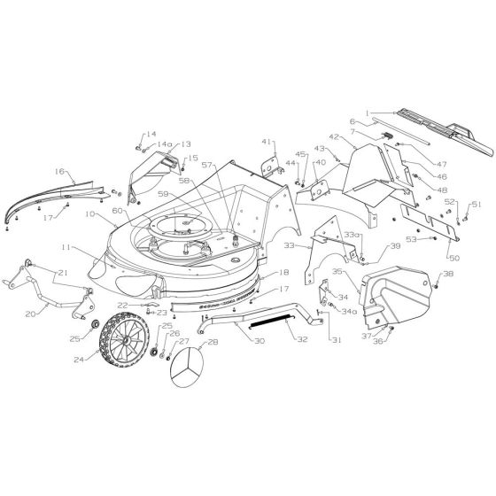 Deck Assembly for Morrison Oxford 54RS (2015 Dec 457953) Power Drive Mower