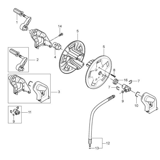 Hose Reel Assembly for Nilfisk P 150.2-10 X-TRA Pressure Washer