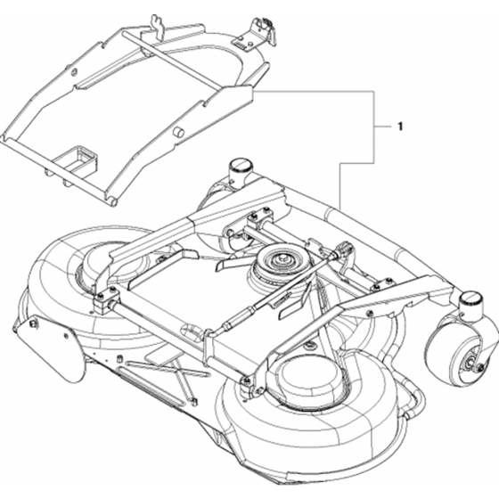 41"/103cm Cutting Deck Assembly-1 for Husqvarna P524 Riders