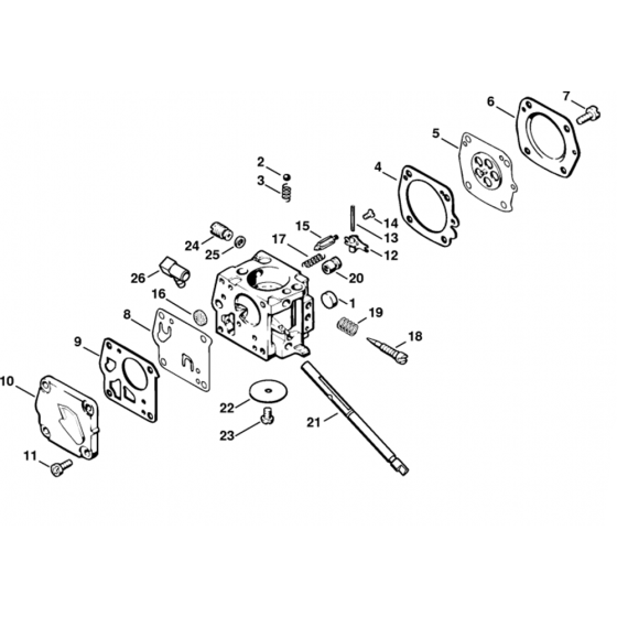 Carburettor HS-271B Assembly for Stihl P835, P840 Water Pumps