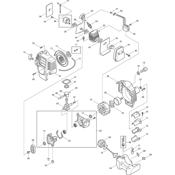 Clutch Assembly for Makita RBC221 Brushcutters