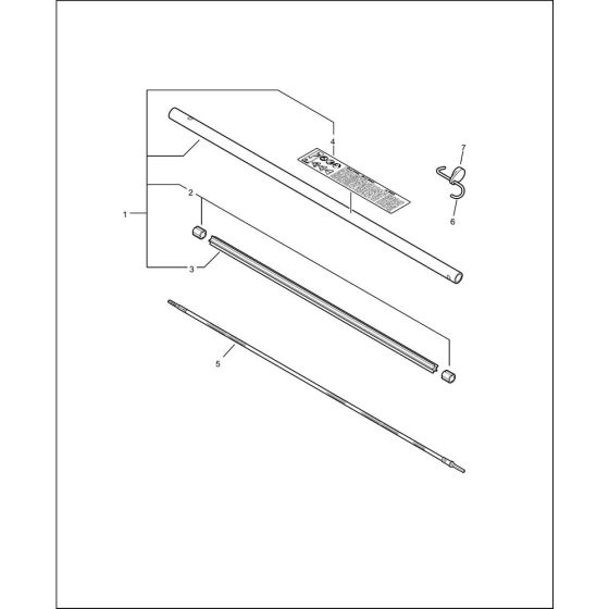 Main Pipe for ECHO PAS-PROSWEEP Attachment