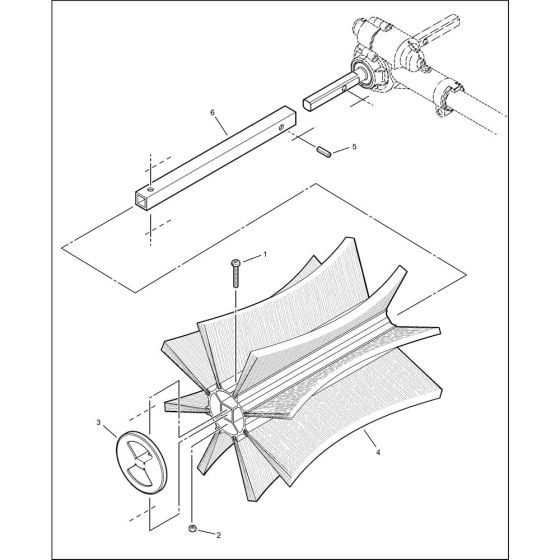 Brush for ECHO PAS-PROSWEEP Attachment