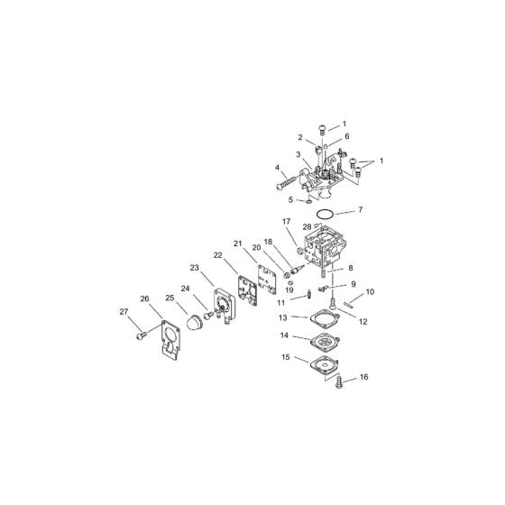 Carburettor for ECHO PB-255ES Handheld Blower