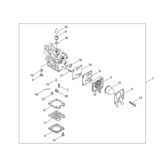 Carburettor for ECHO PB-2620 Handheld Blower