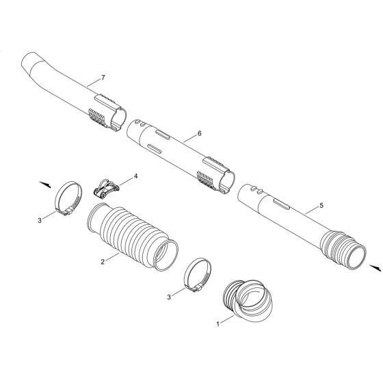 Pipe for ECHO PB-265ESLT Backpack Blower