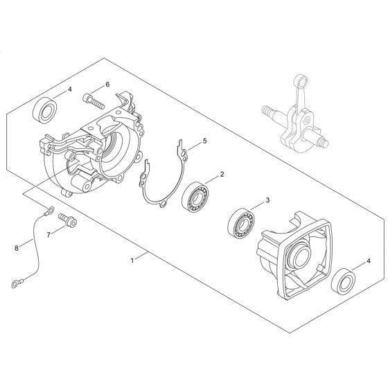 Crankcase for ECHO PB-265ESLT Backpack Blower