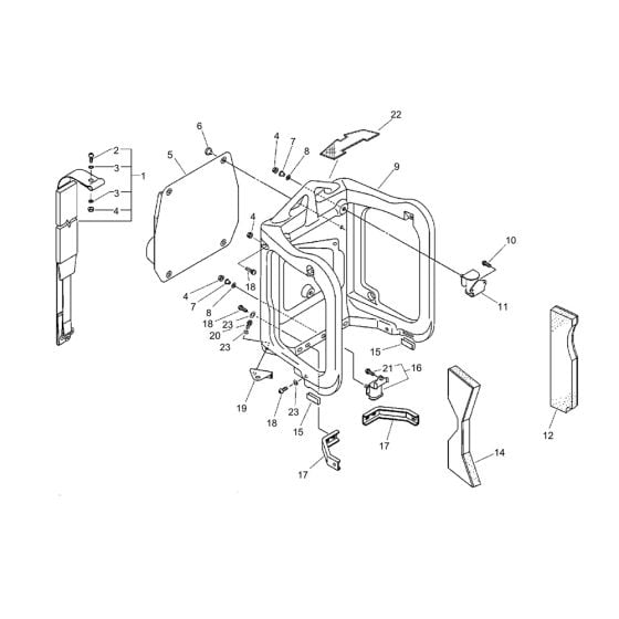 Harness, Frame (SR/NR 009129 and Before) for ECHO PB-46LN Backpack Blower