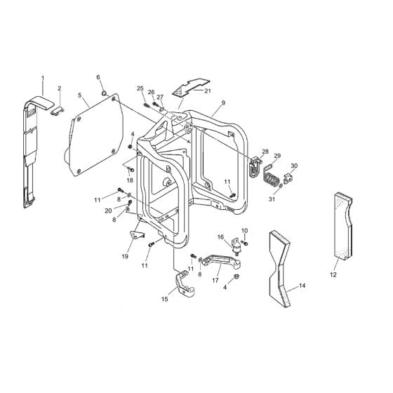 Harness, Frame (SR/NR 36001001 and After) for ECHO PB-46LN Backpack Blower