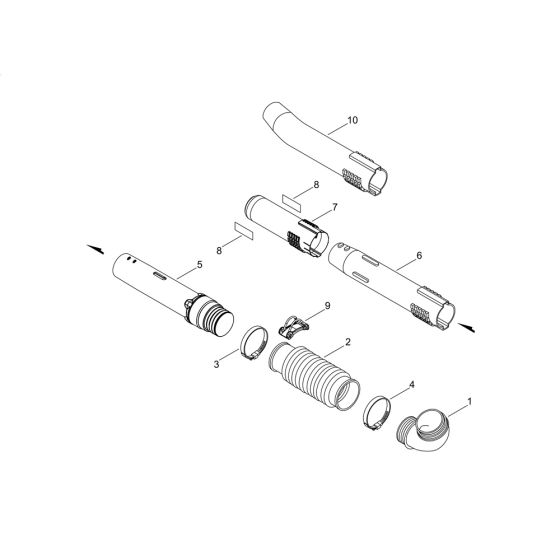 Pipe for ECHO PB-580 Backpack Blower