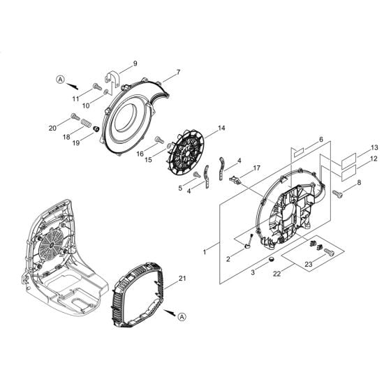 Fan Case for ECHO PB-580 Backpack Blower