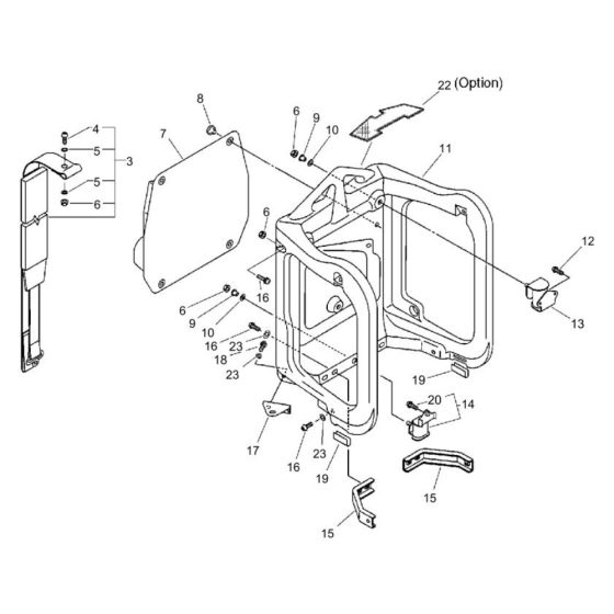 Backpack Harness (SR/NR 062821 and Before) for ECHO PB-6000 Backpack Blower