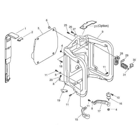 Backpack Harness (SR/NR 36001001 and After) for ECHO PB-6000 Backpack Blower