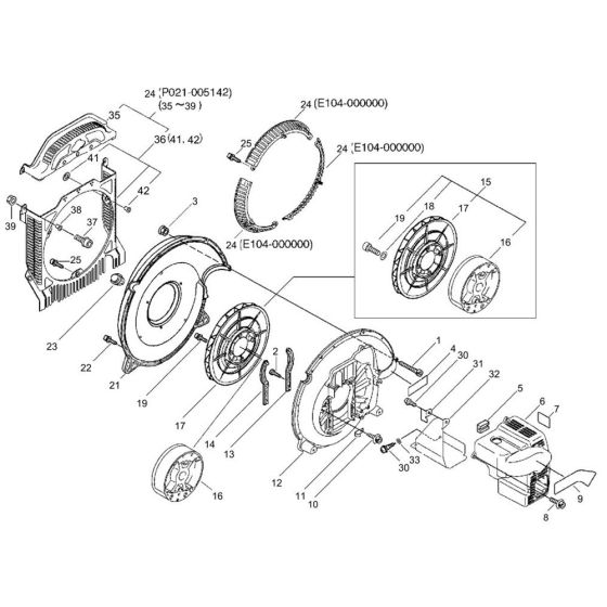 Fan Case for ECHO PB-650 Backpack Blower