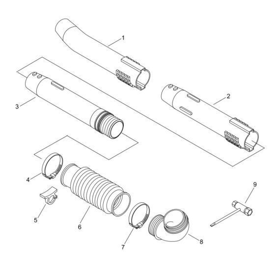 Pipe, Tool (SR/NR 36002362 and After) for ECHO PB-755 Backpack Blower