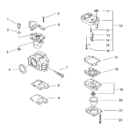 Carburetor for ECHO PB-755 Backpack Blower