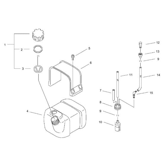 Fuel Tank for ECHO PB-755 Backpack Blower