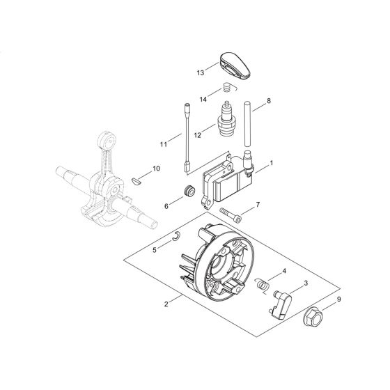 Magneto for ECHO PB-8010 Backpack Blower