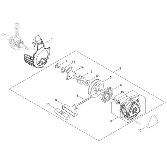 Recoil Starter for ECHO PB-8010 Backpack Blower