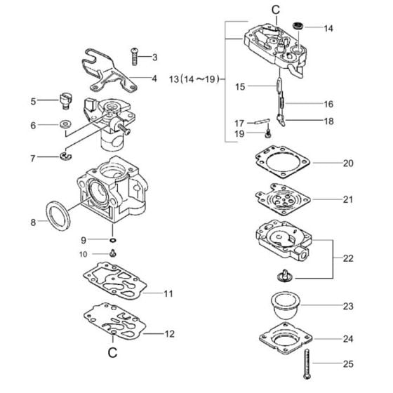 Carburettor for ECHO PB-750 Backpack Blower