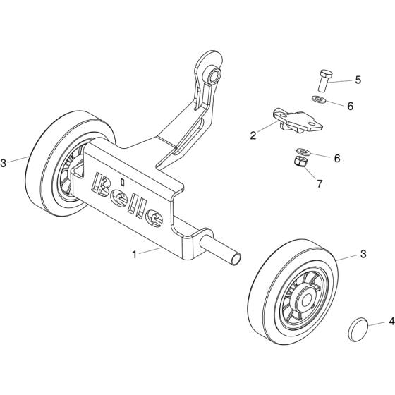 Transporter Attachment for Belle PCLX 32, 32S & 40 Forward Plate Compactor