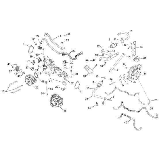 Fuel System for Kohler PCV680 Engines