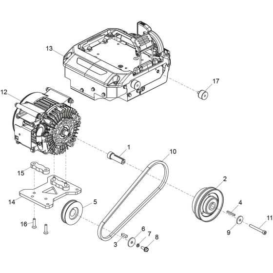 Motor & Drive Kit for Belle PCX 13/40E+ Forward Plate Compactor