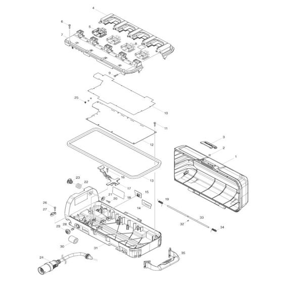 Complete Assembly for Makita PDC01 Power Pack