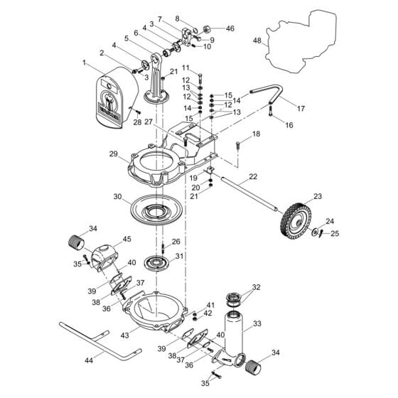 Pump Assembly for Wacker PDI2 Pump