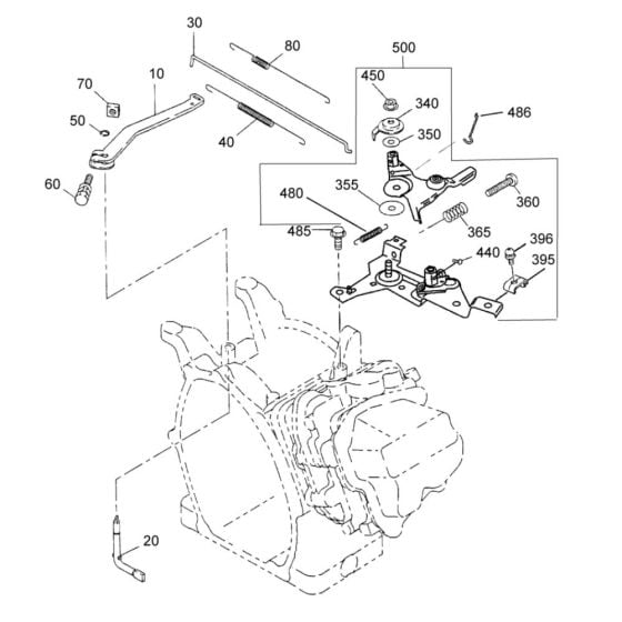 Governor Control Assembly for Wacker PDI2 Pump