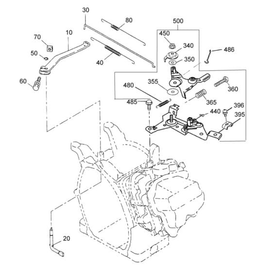 Governor Control Assembly for Wacker PDI3 Pump