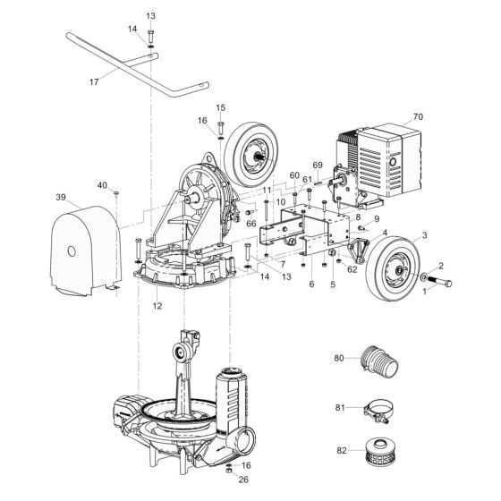 Pump Assembly for Wacker PDI3A Pump