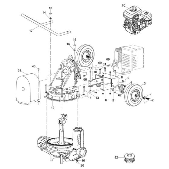 Pump Assembly for Wacker PDT2A Pump