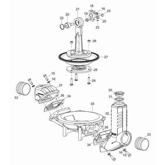 Housing Assembly for Wacker PDT2A Pump