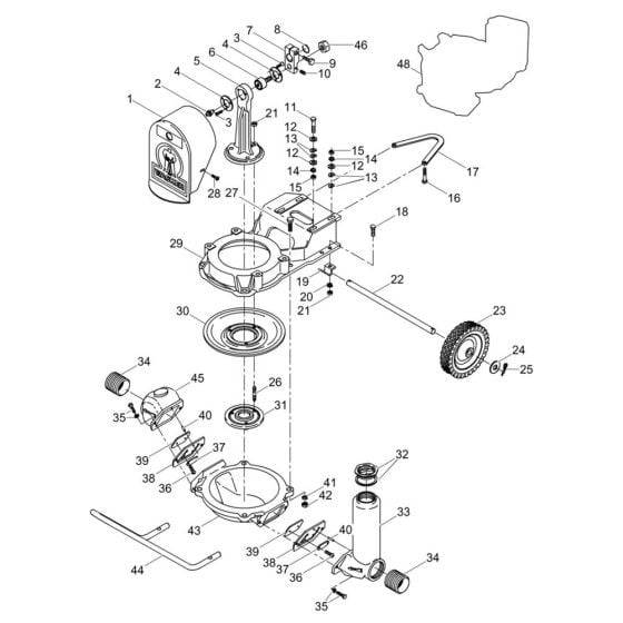 Pump Assembly for Wacker PDT2B Pump