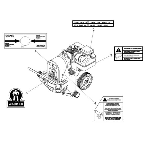 Decals for Wacker PDT2B Pump