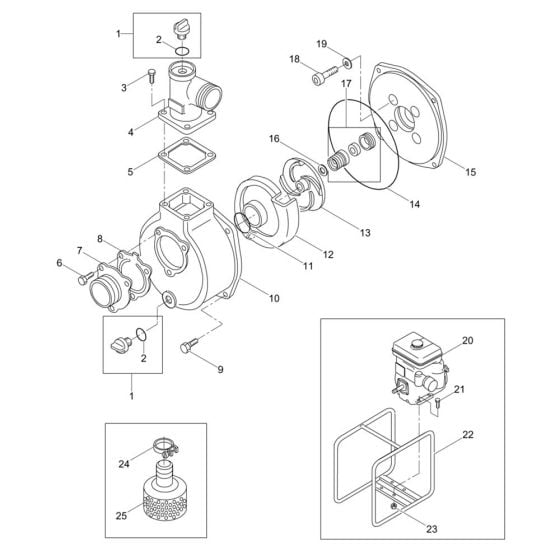 Complete Assembly for Wacker PG2A Pump