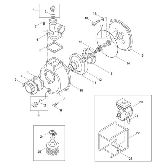 Complete Assembly for Wacker PG3 Pump