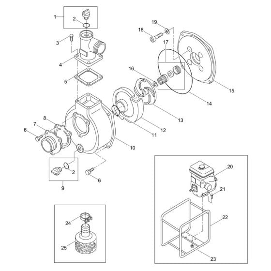 Complete Assembly for Wacker PG3A Pump