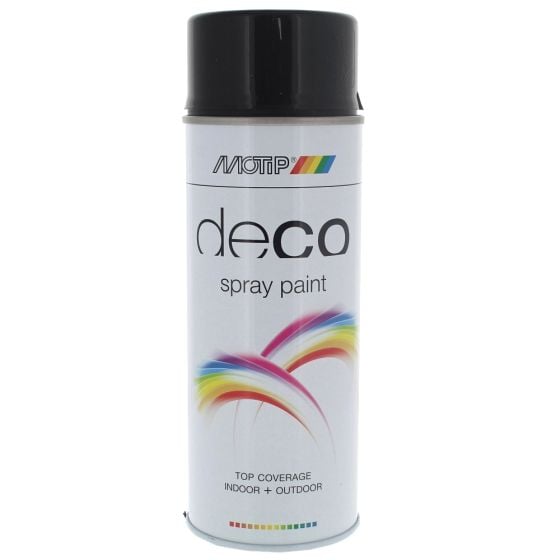 Deco Spray Paint High Gloss RAL 9005 Deep Black 400ml