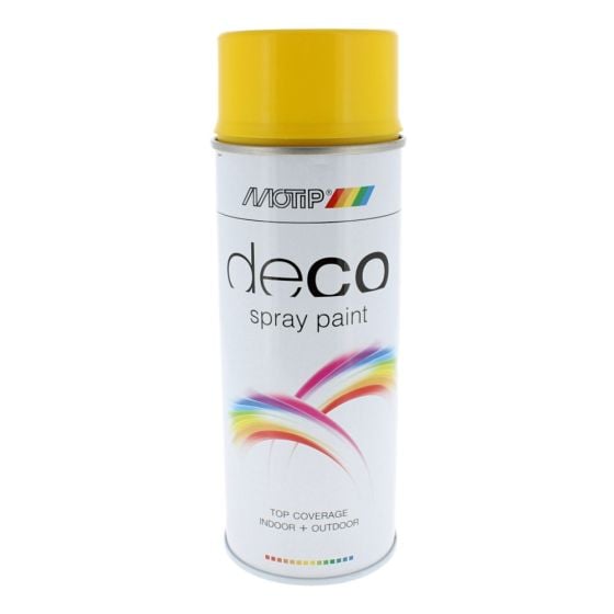 Deco Spray Paint High Gloss RAL 1021 Rapeseed Yellow 400ml