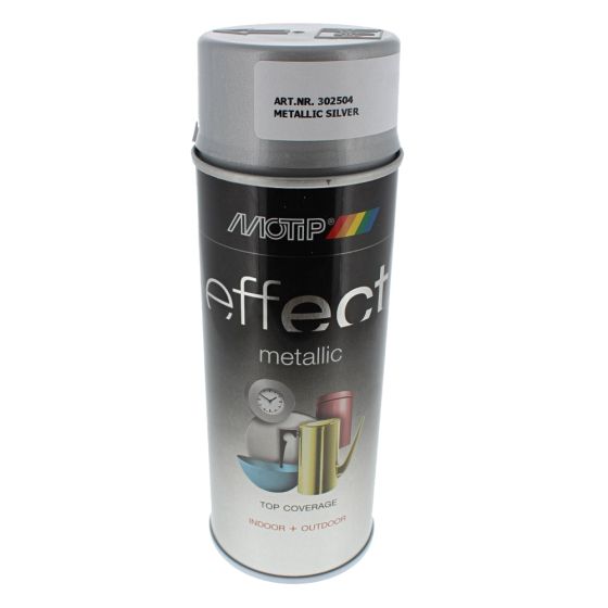 Deco Effect Metallic Spray Paint Silver 400ml