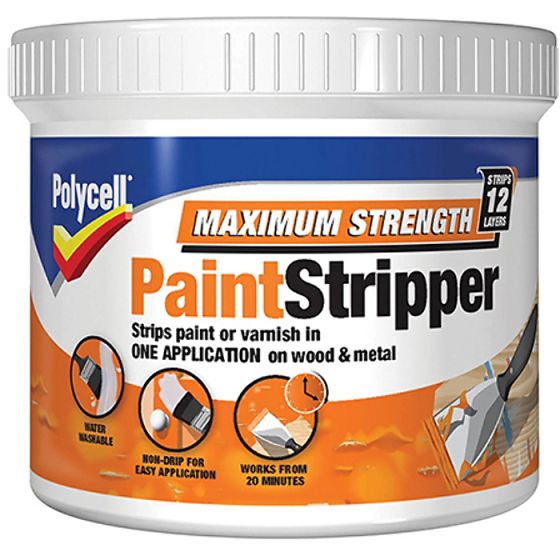 Maximum Strength Paint Stripper 500ml by Polycell - 5121862