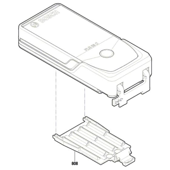 Distance Measuring Unit Assembly for Bosch PLR 50