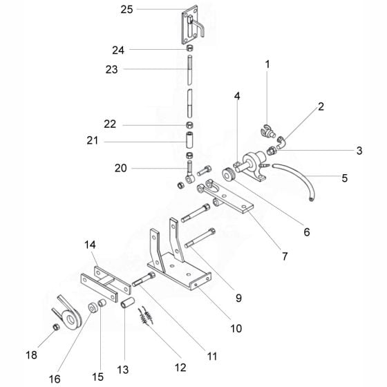 Pump Setup Assembly for Altrad Belle Claymore Floor Saw