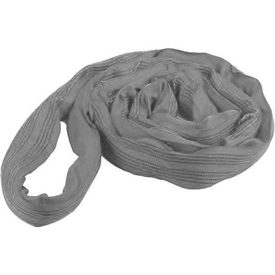 Polyester Roundsling - WLL: 4T (Grey) - 10M Sling Circumference - Manufactured from High Quality, Durable Polyester Fibres