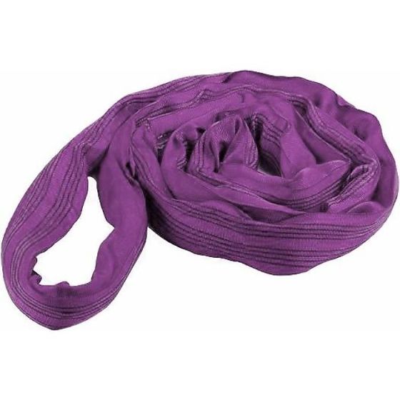 Polyester Roundsling - WLL: 1T (Violet) - 6M Sling Circumference - Manufactured from High Quality, Durable Polyester Fibres