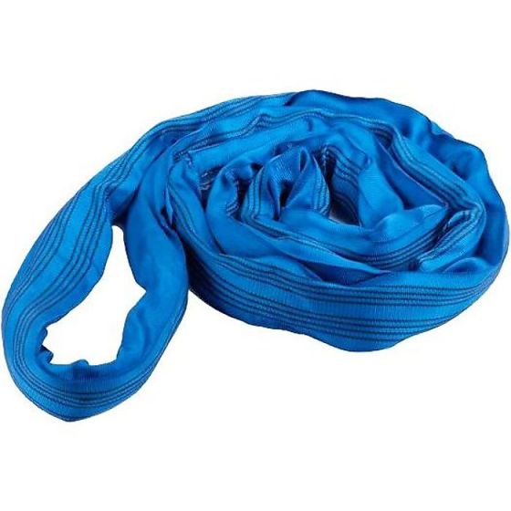 Polyester Roundsling - WLL: 8T (Blue) - 4M Sling Circumference - Manufactured from High Quality, Durable Polyester Fibres