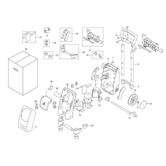 Complete Assembly for Nilfisk POSEIDON 1-20X Pressure Washer